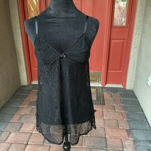 Victoria’s Secret Black Lace Chemise